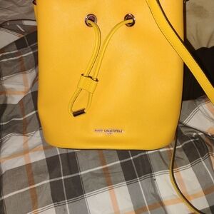 Karl Lagerfeld Vibrant Yellow Bucket Bag